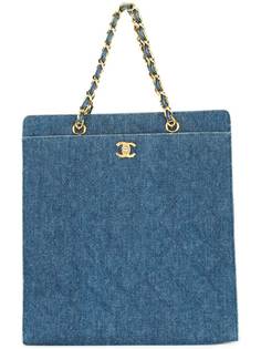 Chanel Pre-Owned джинсовая сумка-тоут
