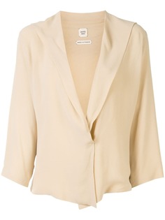 Hermès блузка с глубоким V-образным вырезом pre-owned Hermes