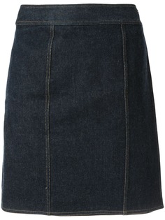 Chanel Pre-Owned юбка с логотипами CC на пуговицах