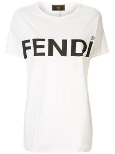 Fendi Pre-Owned футболка с логотипом