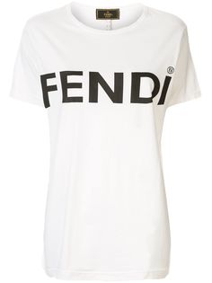 Fendi Pre-Owned футболка с логотипом