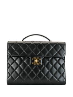 Chanel Pre-Owned стеганый портфель