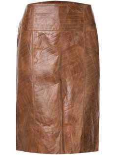Fendi Pre-Owned юбка прямого кроя