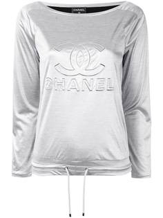 Chanel Pre-Owned топ с кулиской и логотипом CC