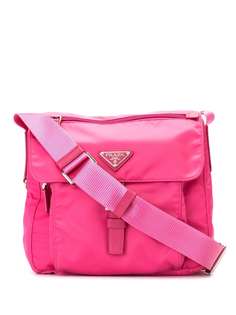 Prada Pre-Owned сумка через плечо с металлическим логотипом