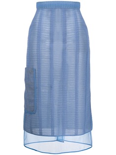 Marco De Vincenzo полупрозрачная юбка с абстрактным узором