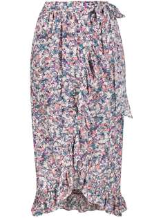 IRO юбка с запахом и цветочным принтом