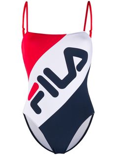 Fila купальник в стиле колор-блок с логотипом