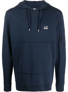 C.P. Company худи Overlocked с логотипом
