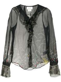 Camilla прозрачная блузка с длинными рукавами