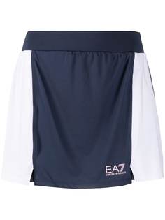 Ea7 Emporio Armani юбка со вставками и логотипом