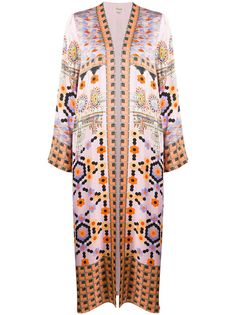 Temperley London атласное пальто Vivean без застежки