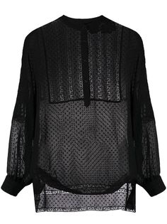 Ermanno Ermanno полупрозрачная блузка в горох