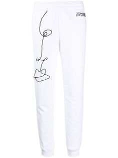 Moschino спортивные брюки Cornely с вышивкой