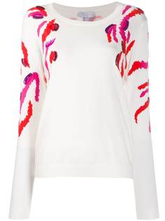 Escada Sport трикотажный джемпер с вышивкой