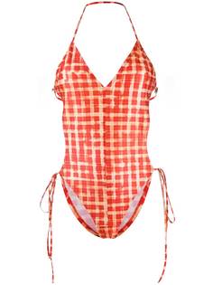 Charlotte Knowles купальник в клетку