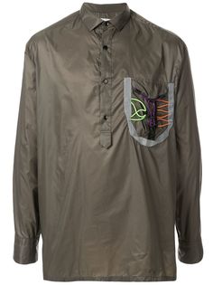 Kolor куртка-рубашка с воротником на пуговицах