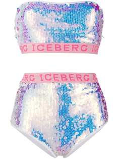 Iceberg бикини с логотипом и пайетками