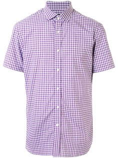 Kent & Curwen рубашка в клетку гингем с короткими рукавами