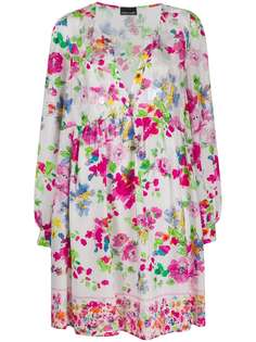 Ermanno Ermanno платье-рубашка с цветочным принтом