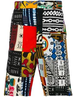 Engineered Garments African patchwork shorts