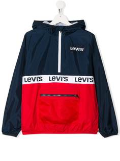 Levis Kids куртка в стиле колор-блок с логотипом