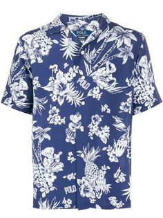 Ralph Lauren рубашка с короткими рукавами и цветочным принтом