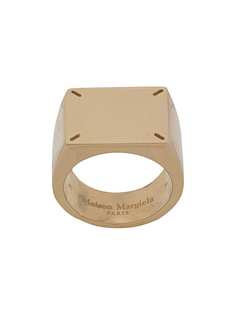Maison Margiela кольцо-печатка с фирменным декором