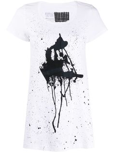 Rundholz футболка с круглым вырезом и эффектом разбрызганной краски