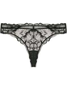 Calvin Klein Underwear полупрозрачные кружевные трусы-стринги