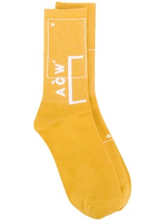 A-COLD-WALL* носки с логотипом вязки интарсия