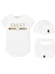 Gucci Kids пижамный комплект из трех вещей