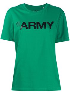 Yves Salomon Army футболка с круглым вырезом и логотипом