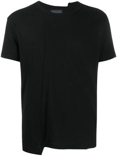 Yohji Yamamoto футболка асимметричного кроя с короткими рукавами
