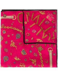 Céline Pre-Owned платок с принтом