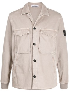 Stone Island куртка-рубашка с нагрудными карманами