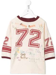 Denim Dungaree топ с графичным принтом и круглым вырезом