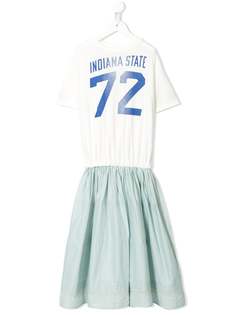 Denim Dungaree платье с графичным принтом