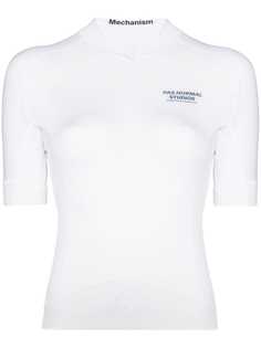 Pas Normal Studios топ Mechanism из джерси на молнии