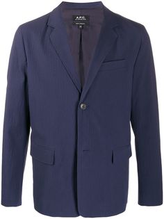 A.P.C. фактурный пиджак с укороченными рукавами