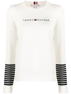 Tommy Hilfiger джемпер с полосками на манжетах
