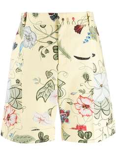 Gucci шорты с цветочным принтом