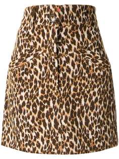 Manning Cartell юбка с завышенной талией и леопардовым принтом