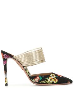 Aquazzura туфли-лодочки Rendez Vouz с цветочным принтом