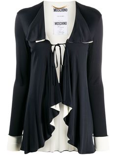 Moschino Pre-Owned кардиган с завязками спереди