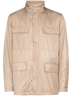 Canali куртка с капюшоном и карманами