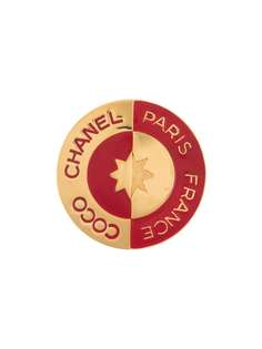 Chanel Pre-Owned брошь Coco 1989-го года