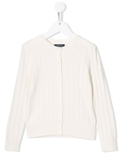 Ralph Lauren Kids кардиган фактурной вязки