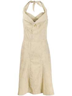 Vivienne Westwood Pre-Owned полосатое платье с воротником-хомутом