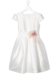 Mimilù платье с цветочной аппликацией